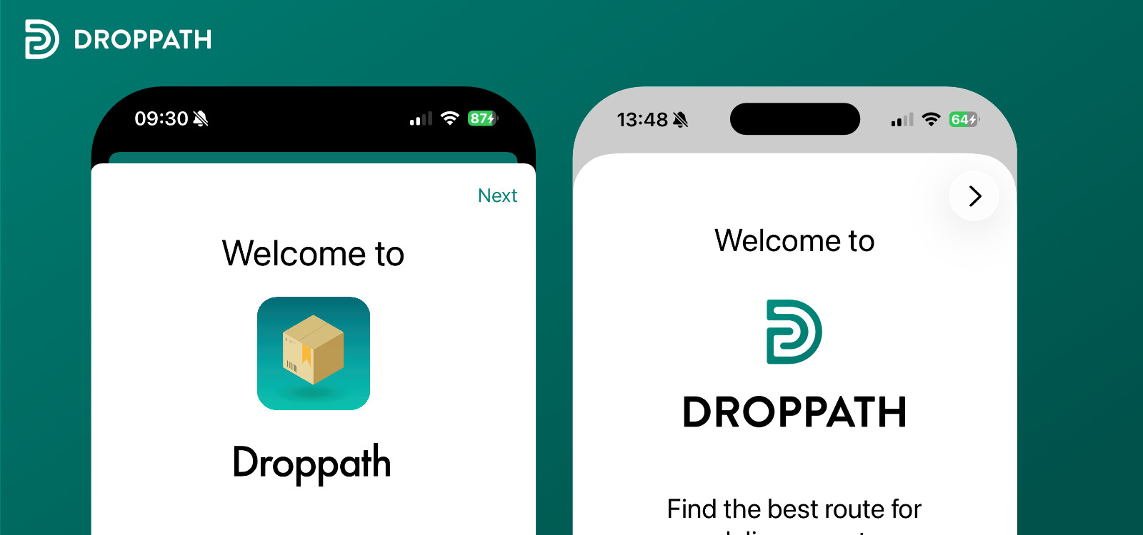 Capture d&rsquo;écran du flux d&rsquo;intégration de Droppath avec son nouveau logo