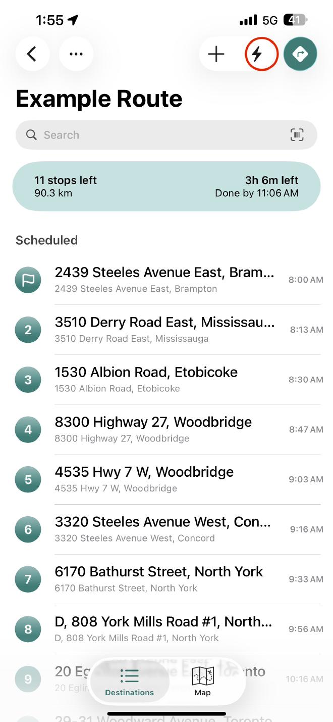 Abre las herramientas de optimización