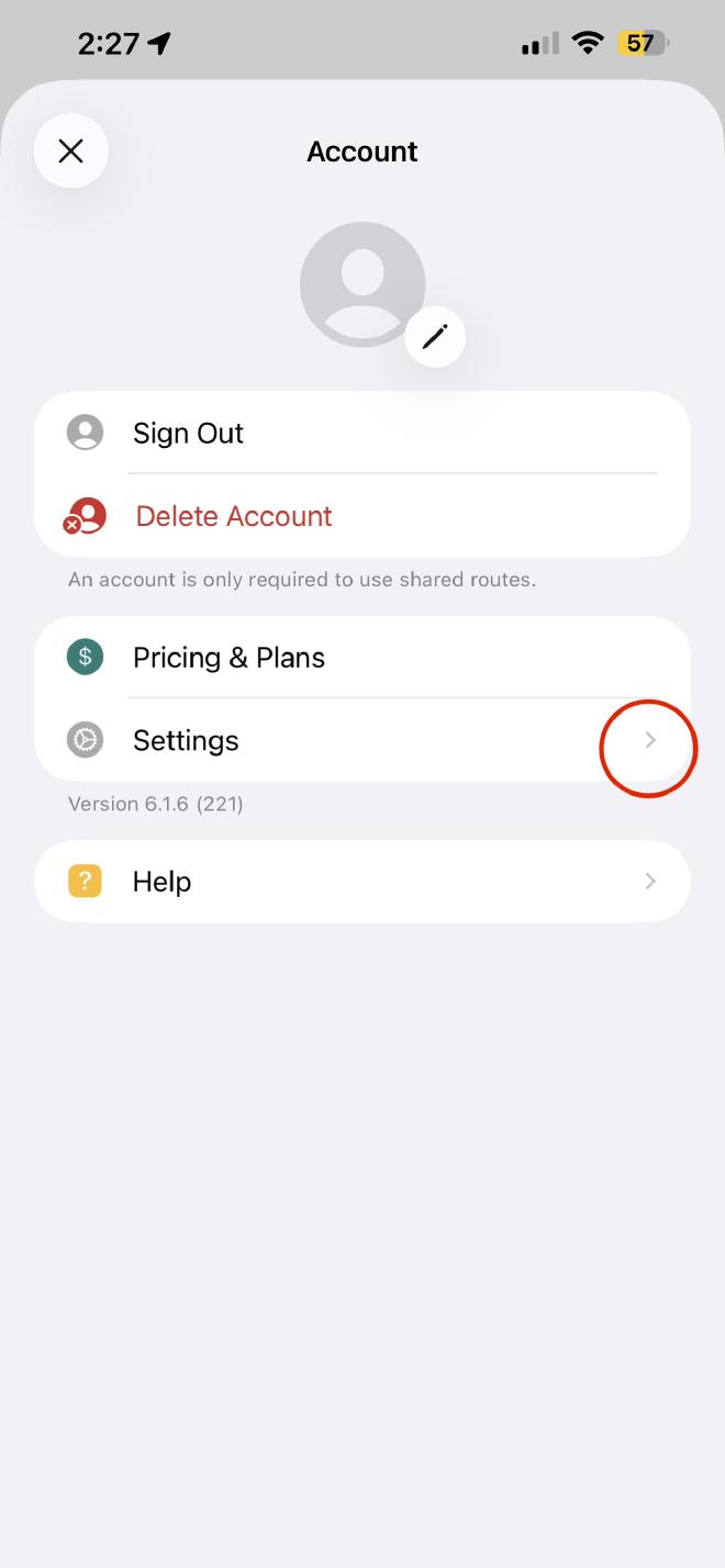Acceder al menú de configuración