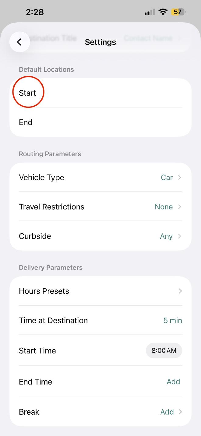 Acceder al menú de configuración